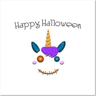 Happy Halloween Unicorn Posters and Art